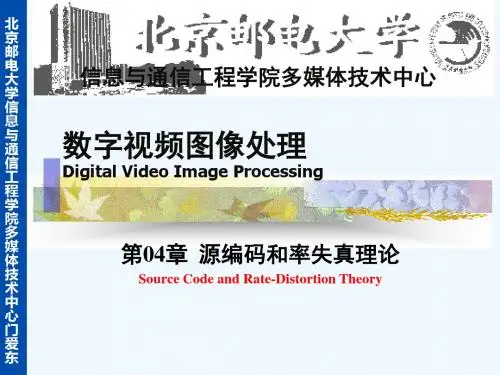 数字视频图像处理PPT电子课件教案-第四章 信源编码和率失真理论