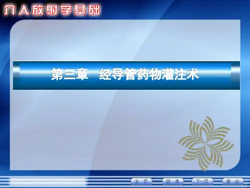 介入放射学课件：经导管药物灌注术