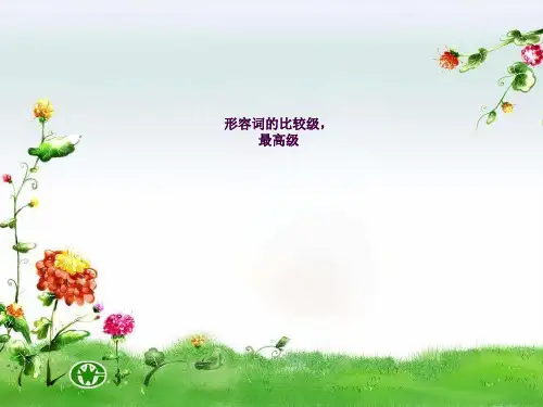 PEP小学英语形容词比较级ppt课件
