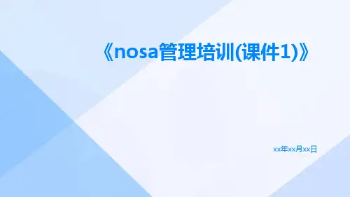 NOSA管理培训(课件1)