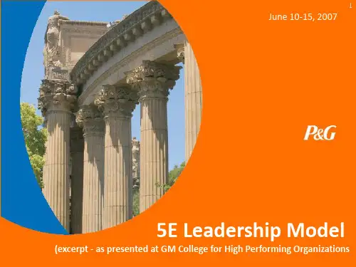 E model-Leadership领导力的5E模型ppt课件