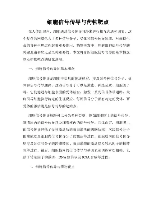 细胞信号传导与药物靶点