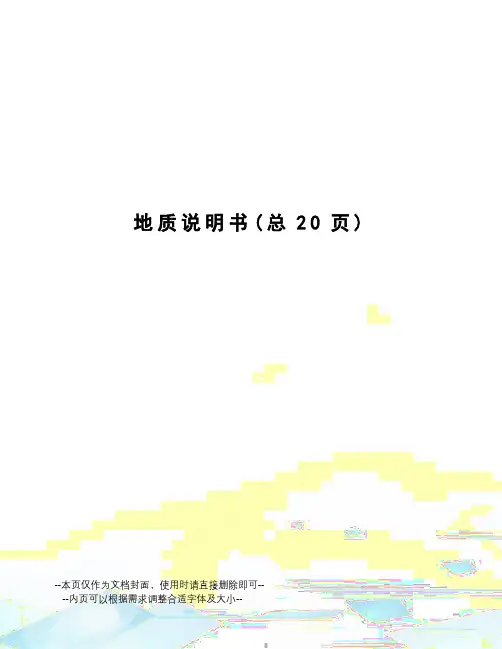地质说明书
