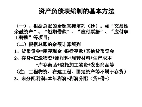 第十章会计基础财务报表