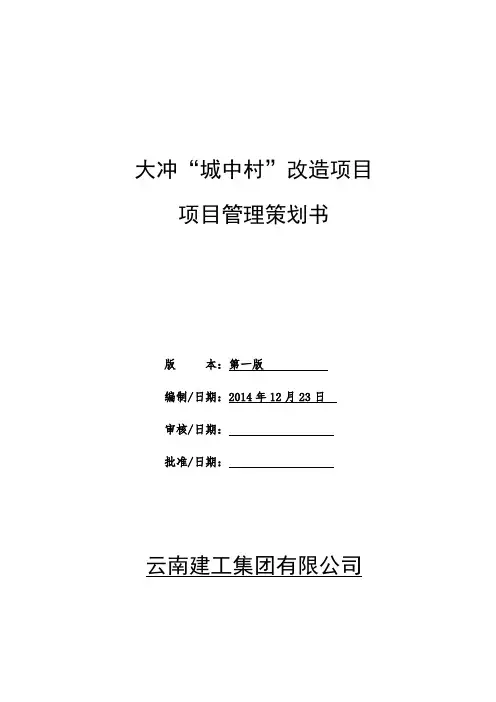 指挥部项目管理实施策划