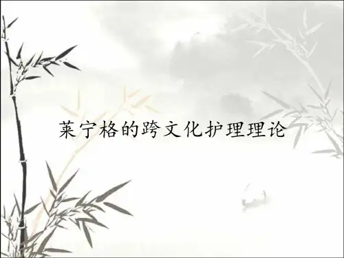 莱宁格的跨文化护理理论