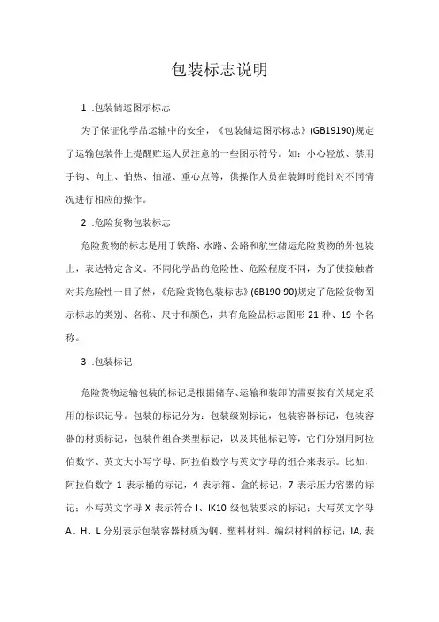 包装标志说明模板范本