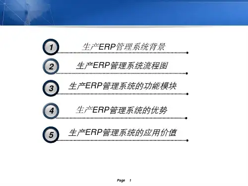 生产ERP解决方案ppt课件