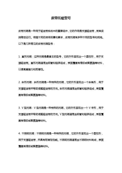 皮带托辊型号
