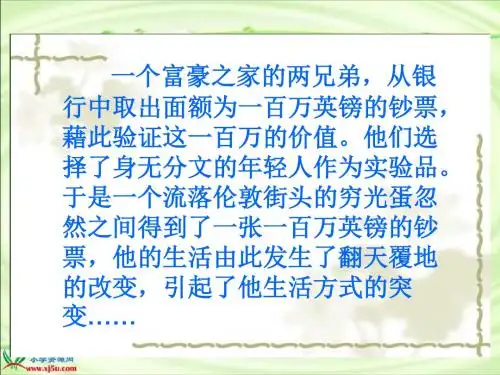 24《金钱的魔力》PPT课件
