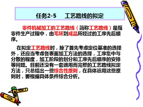 任务三(5)--工艺路线的拟订