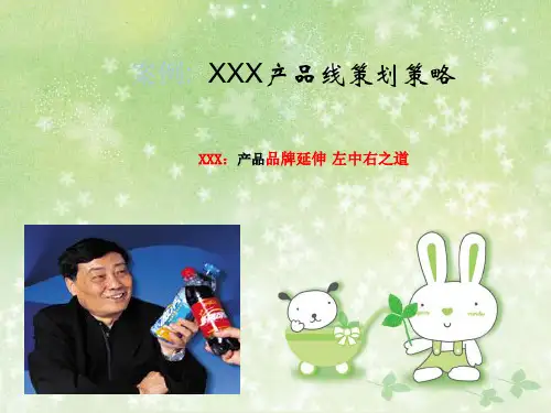 市场营销策划大全：情景案例-产品线策划策略-产品品牌延伸 左中右之道