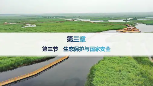 人教版高中地理选择性必修3资源、环境与国家安全 第3章环境安全与国家安全 第三节 生态保护与国家安全