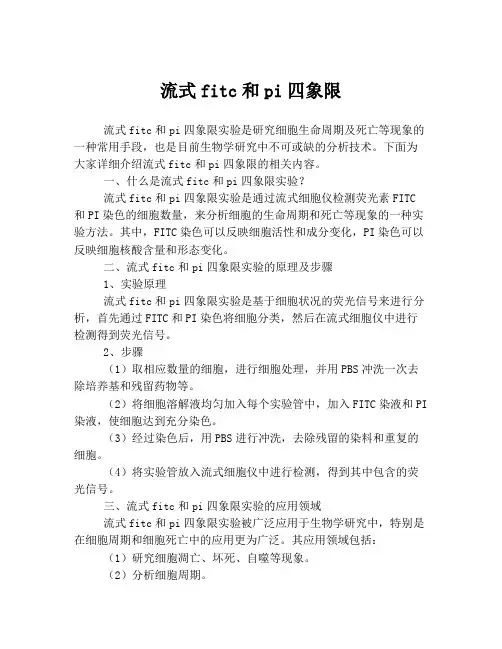流式fitc和pi四象限