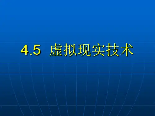 虚拟现实技术概述(PPT 41页)
