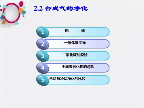 合成气的净化