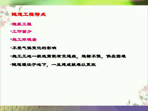 隧道施工方法简介PPT.