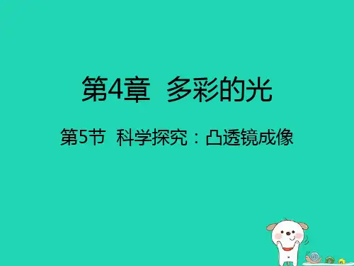 八年级物理全册 4.5科学探究：凸透镜成像课件 (新版)沪科版