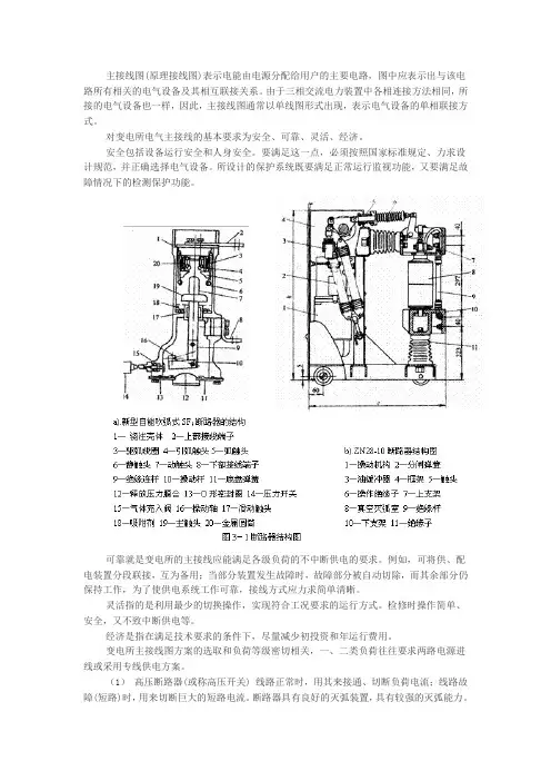 变电所电气主接线方式