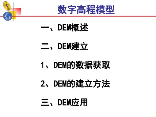 DEM数字高程模型