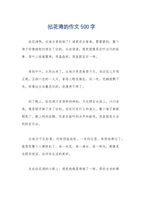 拈花湾的作文500字