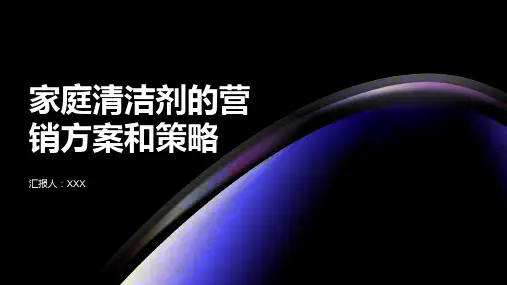 家庭清洁剂的营销方案和策略