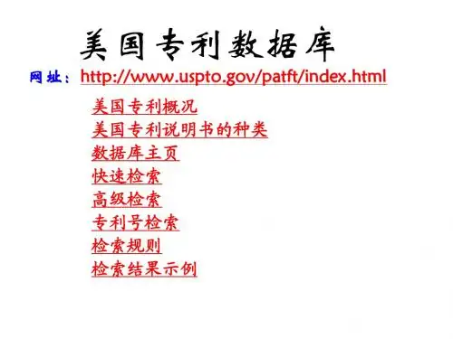 美国专利数据库1