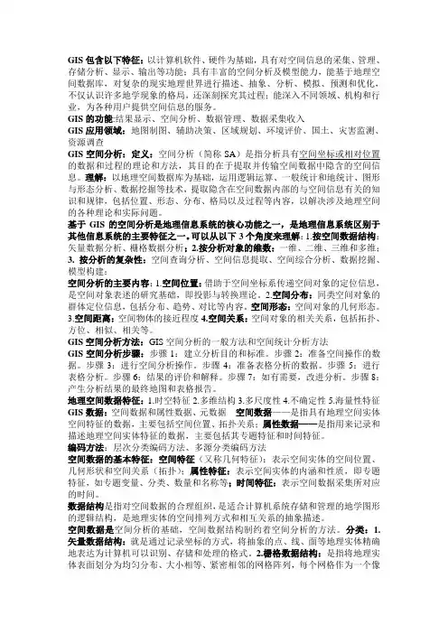 GIS空间分析