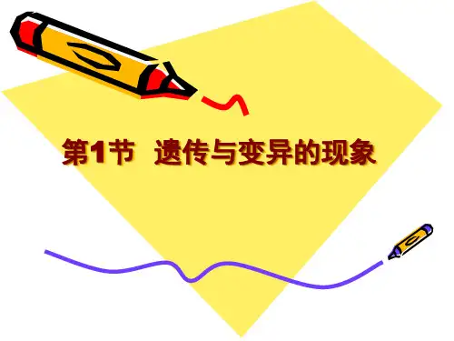 20.1遗传和变异现象教学课件 北师大版生物八年级上册