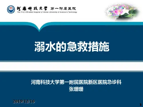 溺水的急救措施PPT课件