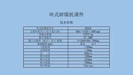 碎煤机课件PPT