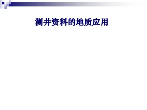 测井地质学-沉积-1