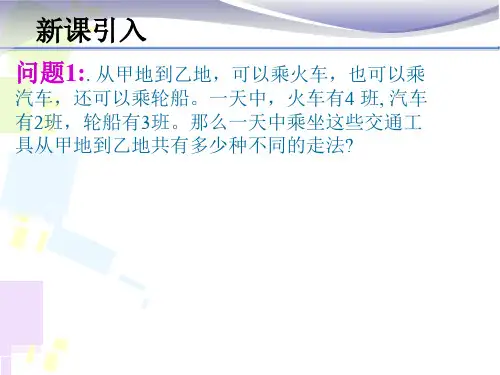 计数原理优秀ppt课件