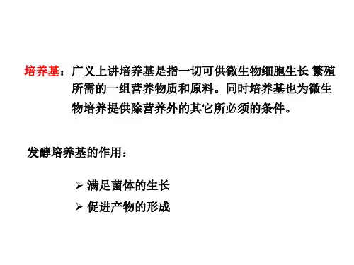 发酵工业培养基设计 (2)