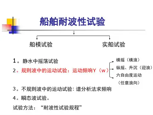 船舶耐波性试验