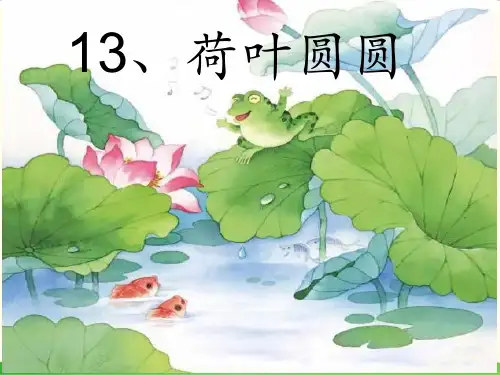 部编教材一年级下册语文《荷叶圆圆》精美PPT