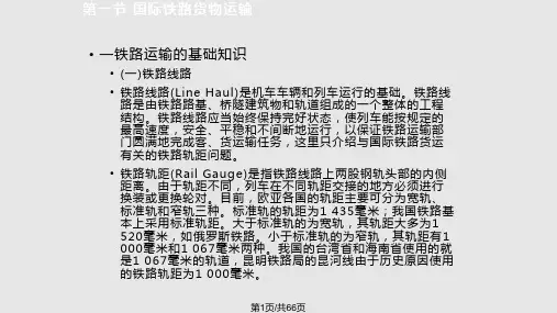 陆上货运运输PPT课件