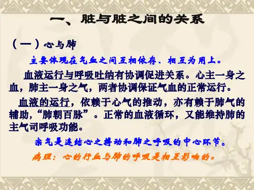 中医学基础—脏腑关系_PPT幻灯片