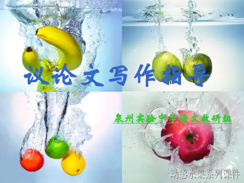 初中议论文写作指导ppt优秀作文
