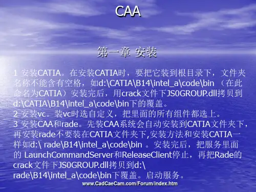 CAA安装方法+入门实例