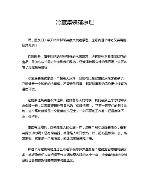 冷藏集装箱原理