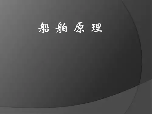 船舶原理第一章船体几何要素及近似计算详解
