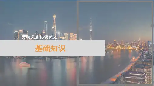 劳动关系协调员二级基础知识PPT精选文档