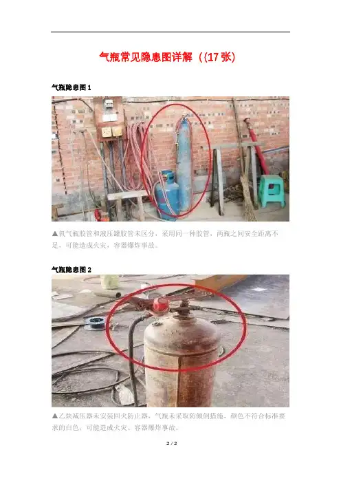 气瓶常见隐患图详解((17张)