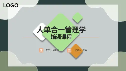 202X 人单合一管理学培训课程 PPT课件模板