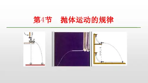 5.4抛体运动的规律