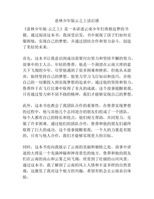意林少年版云之上读后感