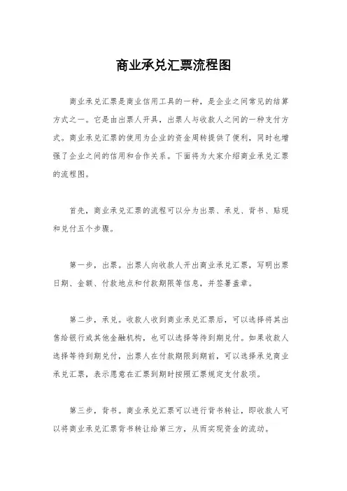 商业承兑汇票流程图