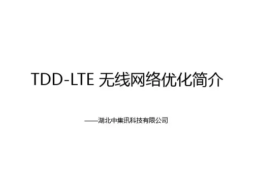 TDLTE网络优化流程资料重点