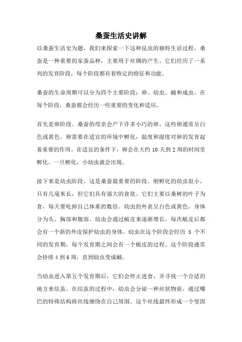 桑蚕生活史讲解
